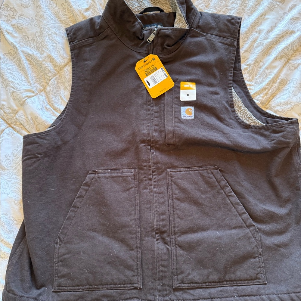 Carhartt Men's Dark Brown Vest